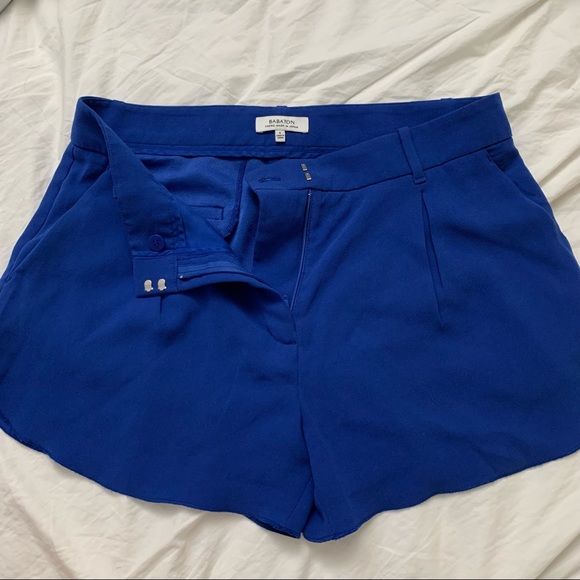Aritzia - BABATON Royal Blue Dress Shorts - Picture 2 of 7